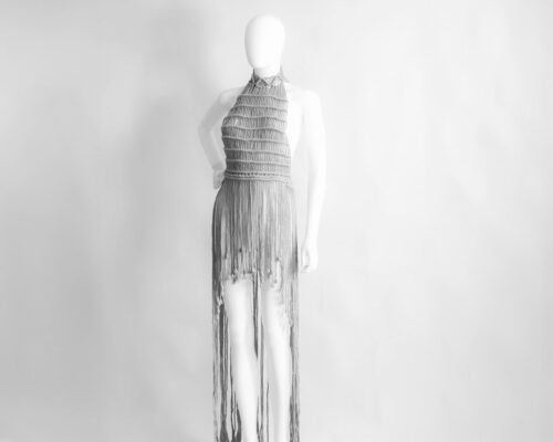 DSC02736-Bearbeitet Makramee Kleid in Grau & Pink – Boho-Verführung für Sommerfeste & intime Momente